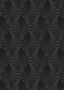 Bogen 70x 100cm, Velvet Blätter, black