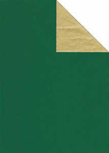 Bogen 70x 100cm, Uni Duo, grün/gold