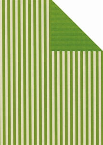 Bogen 70x 100cm, Streifen, grün-weiss/grün