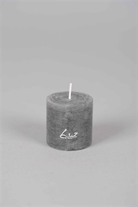 Rustic Zylinderkerze, 5cm x Ø50mm, basalt Rustic Zylinderkerze, 5cm x Ø50mm, basalt