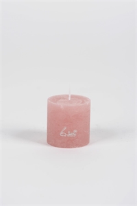 Rustic Zylinderkerze, 5cm x Ø50mm, taupe rosa Rustic Zylinderkerze, 5cm x Ø50mm, taupe rosa