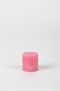 Rustic Zylinderkerze, 5cm x Ø50mm, fuchsia Rustic Zylinderkerze, 5cm x Ø50mm, fuchsia