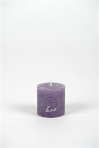 Rustic Zylinderkerze, 5cm x Ø50mm, violett* Rustic Zylinderkerze, 5cm x Ø50mm, violett*