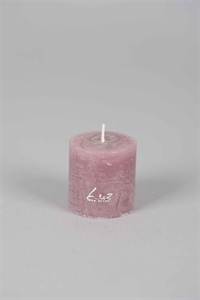 Rustic Zylinderkerze, 5cm x Ø50mm, mauve* Rustic Zylinderkerze, 5cm x Ø50mm, mauve*