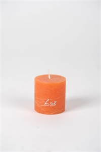 Rustic Zylinderkerze, 5cm x Ø50mm, orange Rustic Zylinderkerze, 5cm x Ø50mm, orange