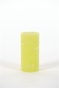 Rustic Zylinderkerze, 10cm x Ø50mm, limette Rustic Zylinderkerze, 10cm x Ø50mm, limette