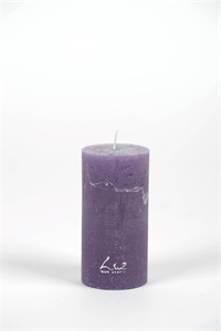 Rustic Zylinderkerze, 10cm x Ø50mm, violett* Rustic Zylinderkerze, 10cm x Ø50mm, violett*