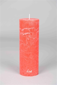 Rustic Zylinderkerze, 15cm x Ø50mm, rot Rustic Zylinderkerze, 15cm x Ø50mm, rot