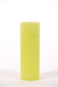 Rustic Zylinderkerze, 15cm x Ø50mm, limette Rustic Zylinderkerze, 15cm x Ø50mm, limette