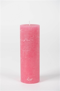 Rustic Zylinderkerze, 15cm x Ø50mm, fuchsia Rustic Zylinderkerze, 15cm x Ø50mm, fuchsia