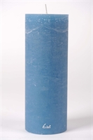 Rustic Zylinderkerze, 27cm x Ø100mm, capri blau*
