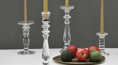 Kerzenhalter Glas hoch