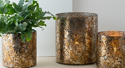 Windlicht- GlasTöpfe, gr.