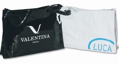 beschriftete Taschen