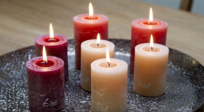 Rustic Zylinder Kerzen