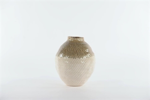 Vase, Stiched Keramik Ø25.5x H30.5cm, stone
