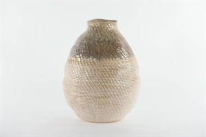 Vase, Stiched Keramik Ø36.5x H46.5cm, stone
