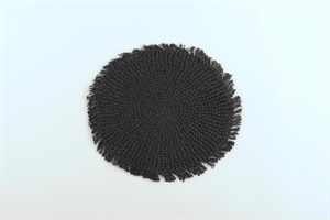 Tisch-Set, Crochet craft Ø38cm rund, black