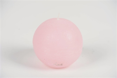 Rustic Kugelkerze, Ø150mm, pink lady*