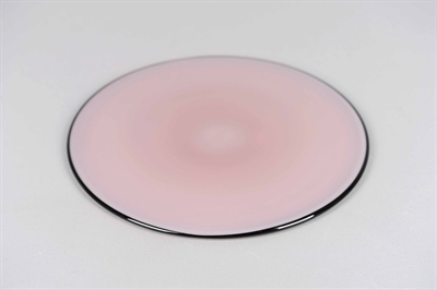 Untersetzer, Glas Opaline Ø28cm, pink