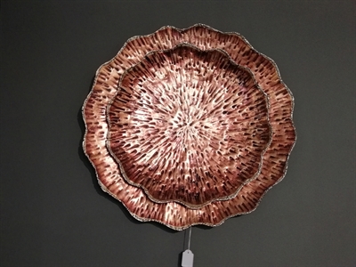 Schale, Alu Dekoplatte - Ø51cm, bronze