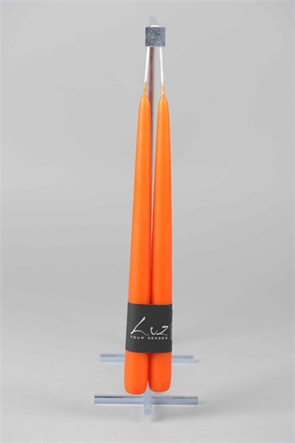 Tauchkerze, 30cm x 22mm - 1 Paar, orange