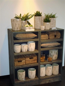 Display, Items - Holz B55x 58x H120cm, dgrau Display, Items - Holz B55x 58x H120cm, dgrau