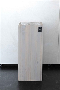 Säule, Holz B30x 30x H70cm, hellgrau Säule, Holz B30x 30x H70cm, hellgrau