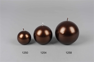 Metall Kugelkerze, 6cm x 60mm, brandy Metall Kugelkerze, 6cm x 60mm, brandy