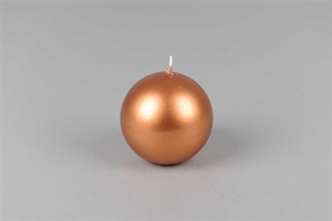 Metall Kugelkerze, 8cm x 80mm, copper Metall Kugelkerze, 8cm x 80mm, copper