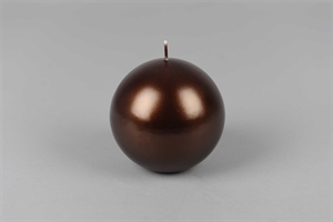 Metall Kugelkerze, 10cm x 100mm, brandy Metall Kugelkerze, 10cm x 100mm, brandy