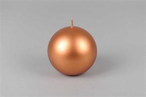 Metall Kugelkerze, 10cm x 100mm, copper Metall Kugelkerze, 10cm x 100mm, copper