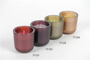 Duftkerze, Glas Ø9x H9cm - Fancy flare, red Duftkerze, Glas Ø9x H9cm - Fancy flare, red