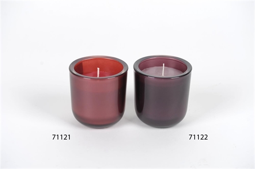 Duftkerze, im Glas Ø9x H9cm - Tender Touch, purple