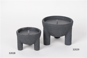 Outdoor Kerzen Topf, Tub Ø15x H11cm, black Outdoor Kerzen Topf, Tub Ø15x H11cm, black