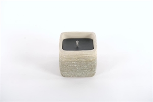 1-Docht KerzenTopf, River L13.3x H11.3cm, rock 1-Docht KerzenTopf, River L13.3x H11.3cm, rock