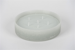 6-Docht Kerze im Topf, H6cm x Ø225mm, sea foam 6-Docht Kerze im Topf, H6cm x Ø225mm, sea foam