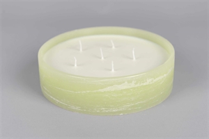 6-Docht Kerze im Topf, H6cm x Ø225mm, anis* 6-Docht Kerze im Topf, H6cm x Ø225mm, anis*