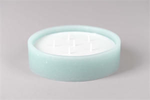 6-Docht Kerze im Topf, H6cm x Ø225mm, lagune* 6-Docht Kerze im Topf, H6cm x Ø225mm, lagune*