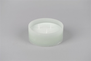 3-Docht Kerze im Topf, H6cm x Ø150mm, sea foam 3-Docht Kerze im Topf, H6cm x Ø150mm, sea foam