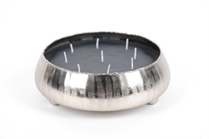 Kerzen Schale, Alu - rund Ø26x H9.5cm, silver Kerzen Schale, Alu - rund Ø26x H9.5cm, silver