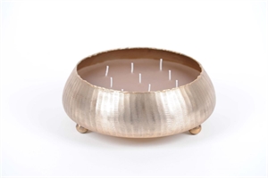 Kerzen Schale, Alu - rund Ø26x H9.5cm, champagner Kerzen Schale, Alu - rund Ø26x H9.5cm, champagner