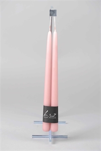 Tauchkerze, 30cm x 22mm - 1 Paar, taupe rosa