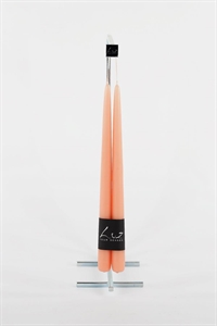 Tauchkerze, 30cm x 22mm - 1 Paar, peach nougat Tauchkerze, 30cm x 22mm - 1 Paar, peach nougat