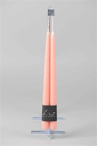 Tauchkerze, 30cm x 22mm - 1 Paar, peach pink