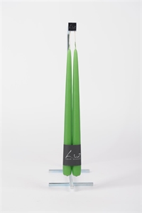 Tauchkerze, 40cm x 22mm - 1 Paar, kleeblattgrün Tauchkerze, 40cm x 22mm - 1 Paar, kleeblattgrün