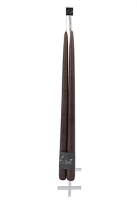 Tauchkerze, 40cm x 22mm - 1 Paar, chocolat Tauchkerze, 40cm x 22mm - 1 Paar, chocolat