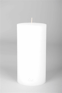 Velvet Zylinderkerze, 20cm x Ø100mm, weiss Velvet Zylinderkerze, 20cm x Ø100mm, weiss