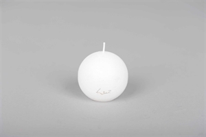 Velvet Kugelkerze, Ø60mm, weiss Velvet Kugelkerze, Ø60mm, weiss