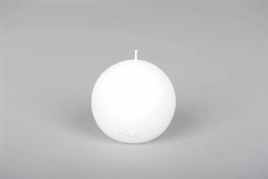 Velvet Kugelkerze, Ø80mm, weiss Velvet Kugelkerze, Ø80mm, weiss